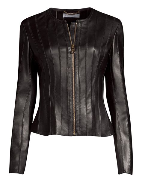 ladies versace jacket|versace leather jacket women.